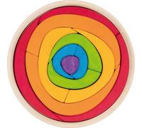 goki Evolution 58329 - Puzzle de diseño en Espiral de Madera - Juego Creativo para niños - Fabricado en Europa