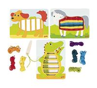 Goki - Houten Weefpuzzels 3st. (Importación USA) TOY NUEVO