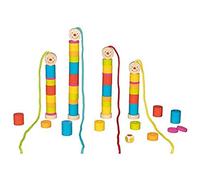 GOKI- Juego de enhebrar Pequeña Oruga Mesa, Color (Multicolor), S (56809)