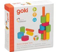 Goki Juego de Equilibrio la Torre, Multicolor, Ø= 3,5 cm (56762)