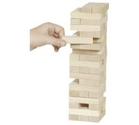 Goki Juego De Habilidad Torre Apilable Tumbable Bloques De Madera Natural