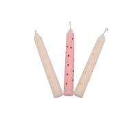 GOKI- Juego de Velas de cumpleaños, Lunares Rosas No Aplica construcción, Color Rosa, único (60697)
