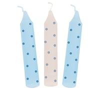 GOKI- Juego de Velas de cumpleaños, Puntos Azules No Aplica construcción, Lunares, Color, único (60698)