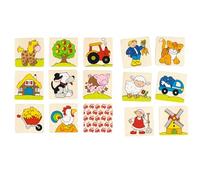 Goki- Animales Jueoge de Memoria, Granja, Multicolor, S (2041374)