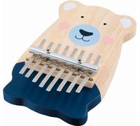goki Kalimba 61872 - Kalimba con diseño de Oso para niños, Piano de Pulgar, Madera y Metal, 8 Tonos, Juguete Musical para Promover el Talento Musical, Oso, 19 cm x 12 cm, a Partir de 5 años