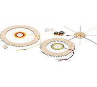 goki Juego de manualidades de marco redondo para tejer y flor anudada