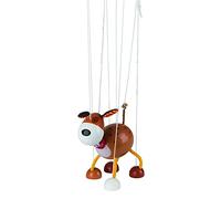 goki- Marioneta Perro, Color marrón, Blanco, Amarillo (51755)