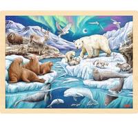 GOKI- Oso Polar Puzzles de Madera (57328)