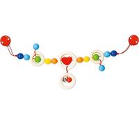 Goki Pram chain heart with clips juguete colgantes para bebé - Juguetes colgantes para bebé (Multicolor, Metal, Madera, Cochecito/carrito de bebé, Niño/niña, 40 cm, 180 g) , color/modelo surtido