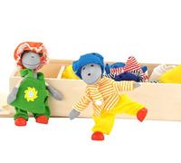 Goki- Puppets Familia ratón, la caja de ropa, Lia & Luca, Mult (Importación USA)