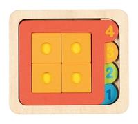 GOKI- Puzzle de Capas, Formas II Suelo, Multicolor (57350) (Importación USA)