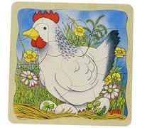 goki Puzzle de Capas, la gallina