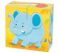 GOKI- Puzzle de Dados Animales Salvajes Rompecabezas, Color (Multicolor) (57434)