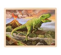 Goki Puzzle De Inserción Dinosaurios T-Rex De Madera 96 Piezas 57389