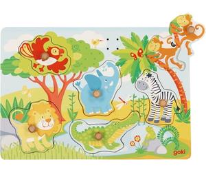 Goki Puzzle de Sonido, Animales del Zoo