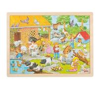 GOKI- Puzzle Zoo de Animales domésticos Rompecabezas, Color (Multicolor) (57685)