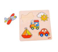 Goki- Puzzles de Madera Encaje Viaje, Basic, Multicolor (57547 (Importación USA)