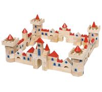 GOKI- Puzzles de maderaPuzzles de maderaGOKICaja de construcciónes Castillo, Multicolor (1) , color/modelo surtido