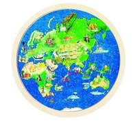 GOKI- Puzzles de maderaPuzzles de maderaGOKIEncaje Bola del Mundo, Multicolor (1