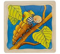 GOKI- Puzzles de maderaPuzzles de maderaGOKIPuzzle de Capas, la Mariposa, Multic