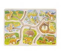 GOKI- Puzzles de maderaPuzzles de maderaGOKIPuzzle Deslizante, ¿Dónde está mi Hijo, Multicolor (1)