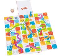 GOKI Serpientes y escaleras XXL en un Cubo desplegable