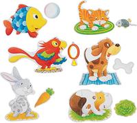 Goki- Set de Puzzles Animales de compañía No Aplica Juguete, Multicolor, Perro: 20 x 22,5 cm (Gollnest & Kiesel 57415)