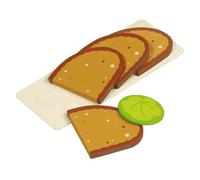 Goki - 51812 - Imitación - Plato de Pan de Molde de Madera