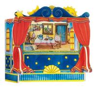 GoKi- Teatro de Madera para títeres de Dedos, Color Variado, Grande (51786)