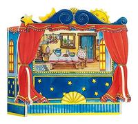 GoKi- Teatro de Madera para títeres de Dedos, Color Variado, Grande (51786)