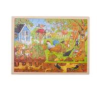 GOKI- Tiere Puzzles de maderaPuzzles de maderaGOKIPuzzle, Nuestro jardín-sobre y