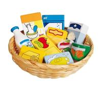 GoKi Toy Shop Miniatures in Basket includes Food and Household (Importación USA)