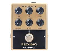 GOKKO AMPLI PEDAL PLEXIBOX GK-36 - Pedal de efectos de guitarra analógica con sonido británico - Emula amplificadores Marshall con 6 - Control de tono de forma