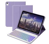 GOKOCO Blackit - Funda para teclado inalámbrico de 10.9 pulgadas 2022, con soporte para lápiz para iPad de 10 generación 2022, color lavanda