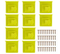 Goktvai 10 soportes de herramientas eléctricas para Ryobi, organizador de herramientas eléctricas duradero de montaje en pared con 40 tornillos, prácticos soportes de almacenamiento compatibles con