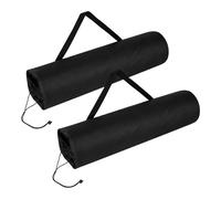 Goktvai 2Pzs Grandes Bolsas Repuesto Silla Camping para Coleman, Bolsa Transporte Silla Plegable Jardín con Correas Hombros para Deporte Viaje Campamento Almacenamiento Equipo Exterior (Negro)