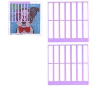 Goktvai 2uds Reglas Dibujo Diamantes, Herramienta Alineación Regla Pintura Diamantes Reutilizable Guía Alineación Precisión para Kits Perforación Puntos Completos o Parciales para Entusiastas Arte