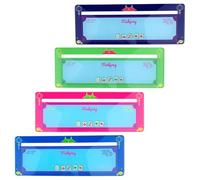 Goktvai 4uds Guía Cartas Mahjong y Buscador Líneas, Lector Líneas Cartas Mahjong Acrílico Colorido Accesorios Herramientas Prácticos Lindos para Principiantes Fiestas Noches Juegos (Estilo 2)