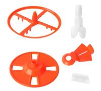 Goktvai 5uds Repuesto para Los Modelos Baby Brezza Formula Pro Advanced y WiFi FRP0046 FRP0047 FRP0048 FRP0066, Incluye Rascador de Goma Rueda Agitadora Tapa Bloqueo Rueda Medidora y Eje