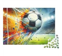 GOL de Fútbol Puzzle de 1000 Piezas para Adultos Papel Set de Puzzle 1000 Piezas Estadio Relajación Regalo Hogar 38x26cm/1000pcs