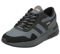 Gola Atomics, Zapatillas para Correr de Carretera Mujer, Carbón Negro Perla Rosa, 36 EU