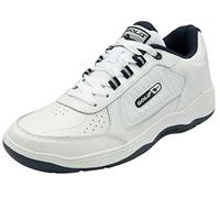 Gola Belmont 2 - Zapatos para Caminar con Cordones para Hombre, Blanco/Azul Marino, 40 EU