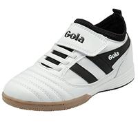 Gola Ceptor TX Qf (Cierre rápido), Fútbol Niño Unisex niños, Blanco y Negro, 28 EU