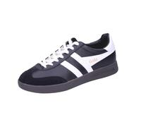 Gola Cyclone Leather, Zapatillas de Moda Hombre, Black/White/Dark Gum, 43 EU