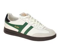Gola Cyclone Leather, Zapatillas de Moda Hombre, White/Evergreen/Black/Dark Gum, 42 EU