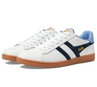 Gola Equipe II - Tenis de piel para hombre, Blanco/Azul marino/Azul Vista, 13
