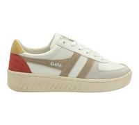 Gola Grandslam Trident, Zapatillas de Moda Mujer, White/Bone/Flax, 36 EU