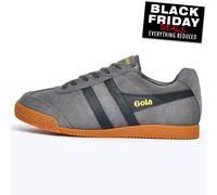 Gola Harrier Clásico de Ante Hombre Clásico Retro Zapatillas Casual Gris