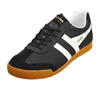 Gola Harrier Leather, Zapatillas de Moda Hombre, Black/White/White, 44 EU