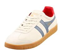 Gola Tenis de gamuza Hurricane para hombre, Blanco roto/luz de luna/rojo oscuro/goma, 43 EU